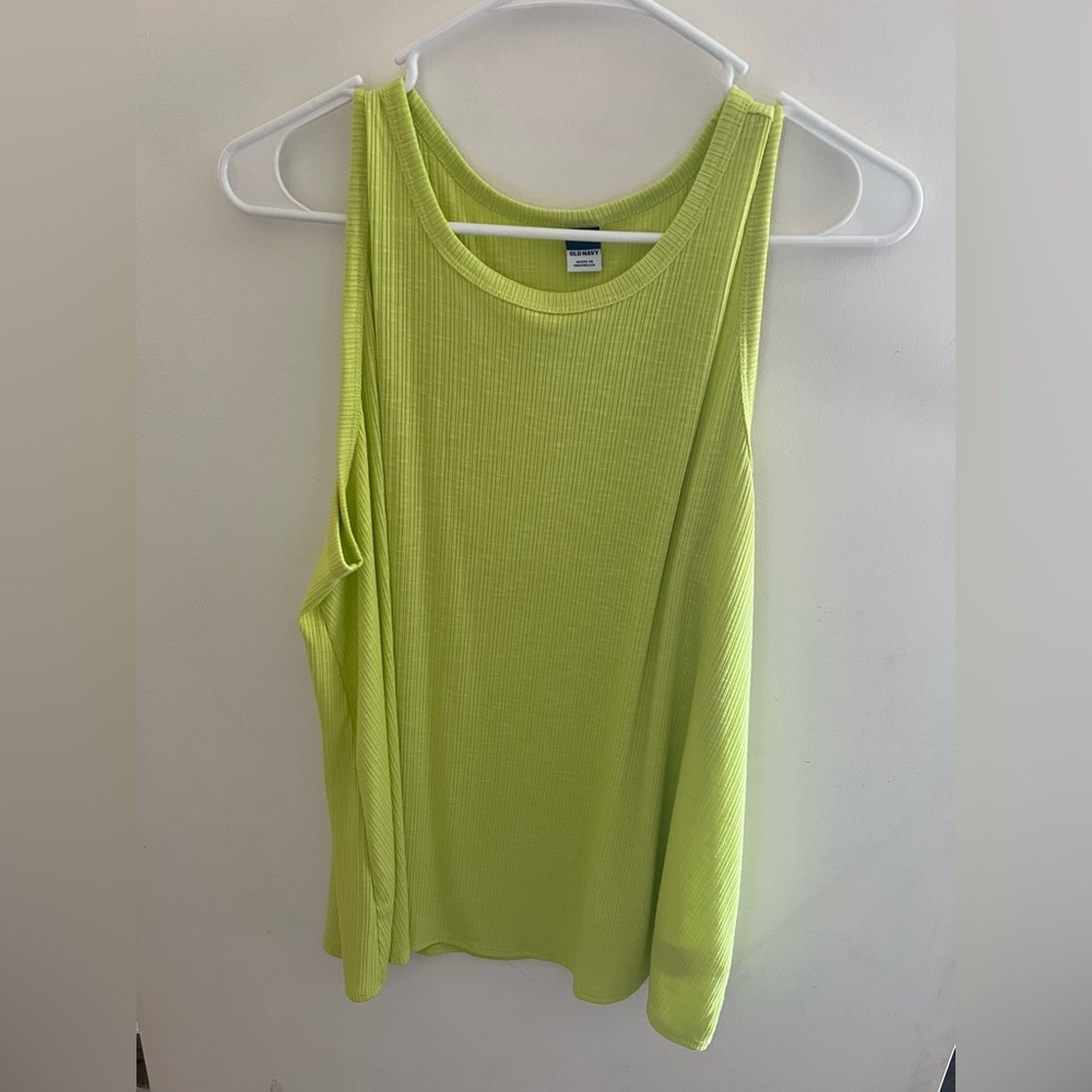 Old Navy Vibrant Green Tank Top